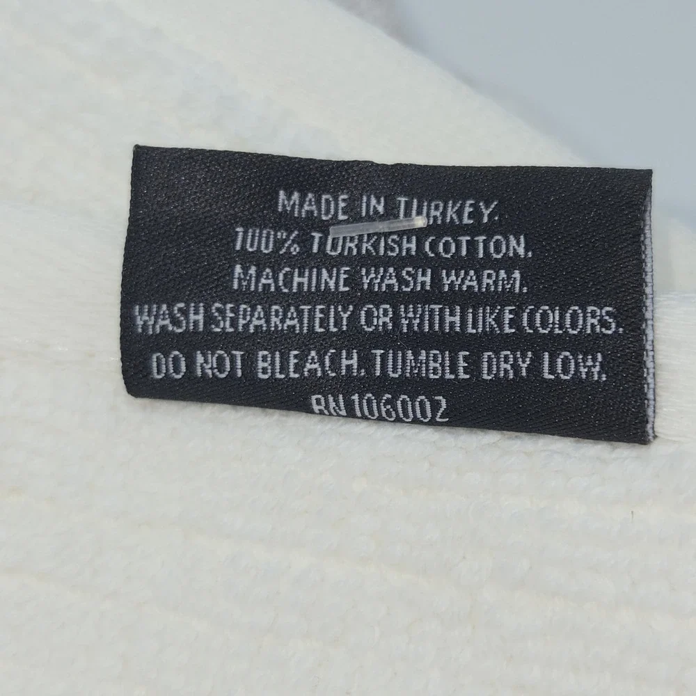 Hotel Balfour 4pc Cream And Taupe Turkish Cotton Towel Set 2 Bath 2 Hand Japandi